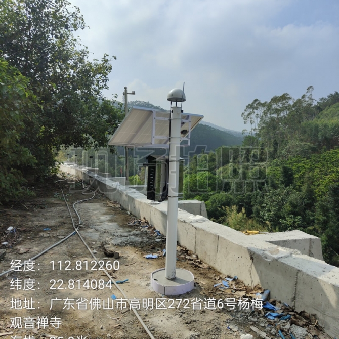 佛山市高明杨梅观音祥寺边坡地质灾害自动化监测项目